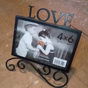 Elegant Black LOVE Picture Frame